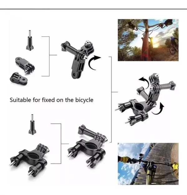 KIT PARA CÁMARA GO PRO 51 PIEZAS - Imagen 3