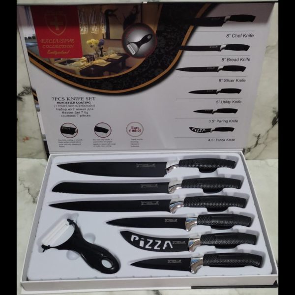 Set Cuchillos De Cocina Acero Inoxidable Antibacterial - Imagen 6