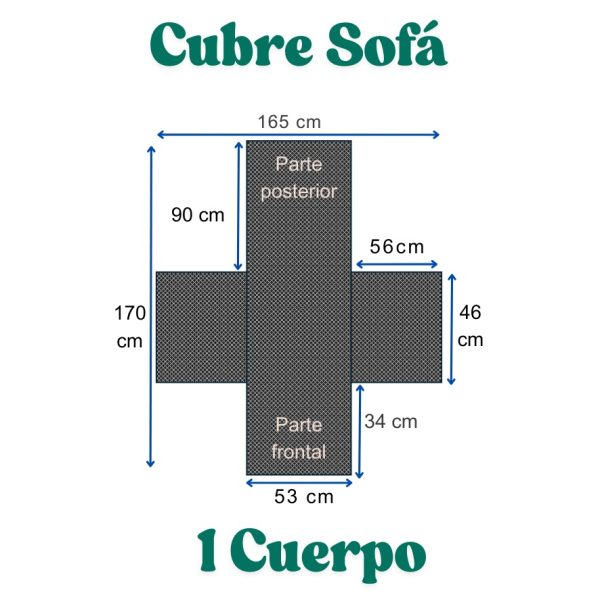 CUBRE SILLÓN REVERSIBLE 1 CUERPO - Imagen 4