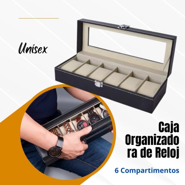 ORGANIZADOR DE RELOJES DE 6 PIEZAS - Imagen 4