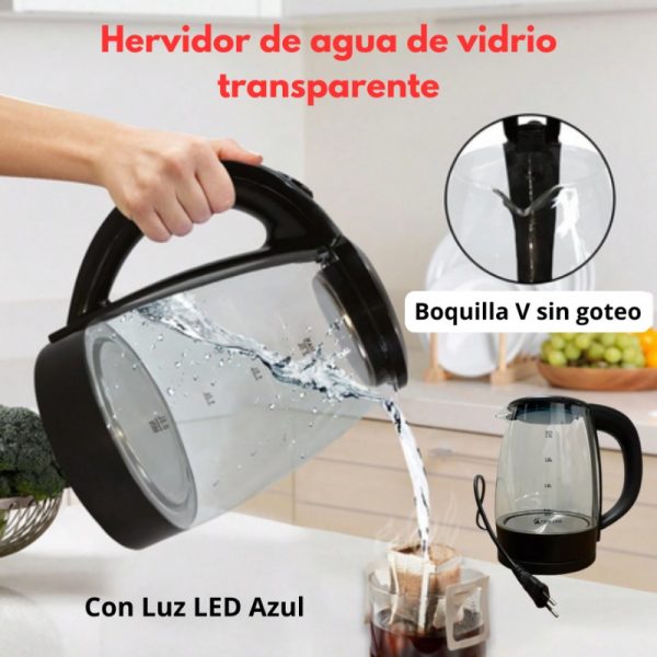 HERVIDOR ELÉCTRICO DE VIDRIO - Imagen 3