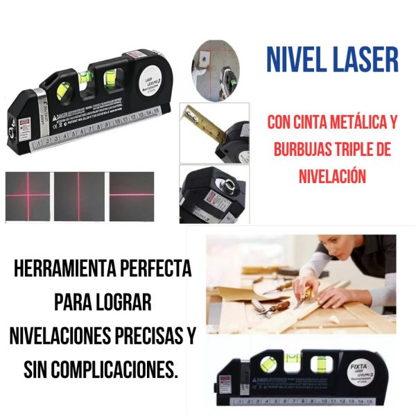 CINTA METRICA CON NIVEL LASER - Imagen 4