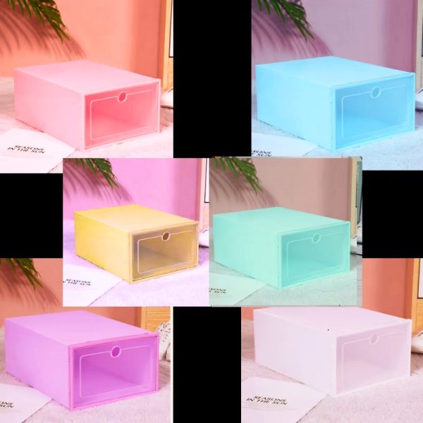 PACK DE 6 CAJAS PLÁSTICAS ORGANIZADORAS DE ZAPATOS - Imagen 2