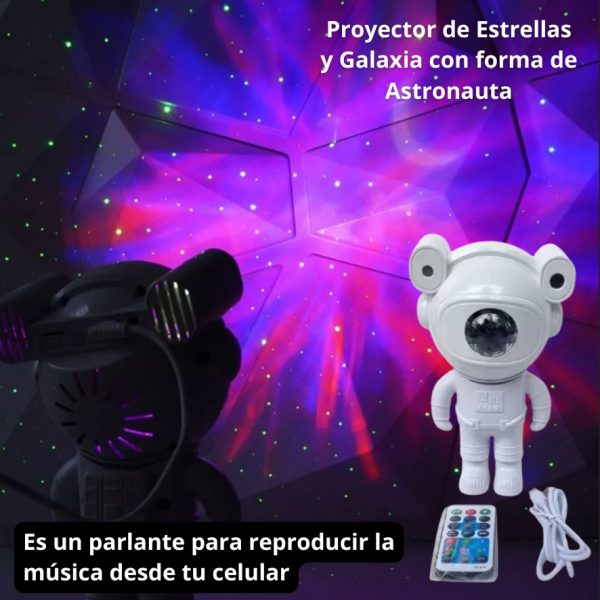 PROYECTOR PARLANTE ASTRONAUTA - Imagen 3