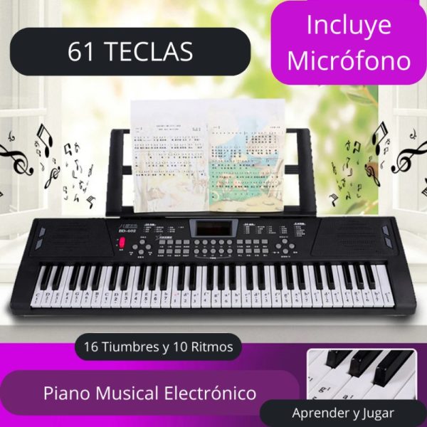 PIANO MUSICAL  61 PIEZAS - Imagen 4