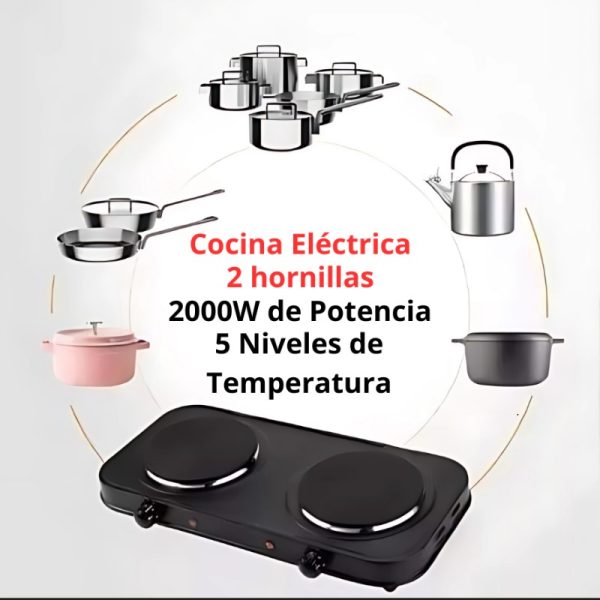COCINA ELÉCTRICA 2 HORNILLA - Imagen 5