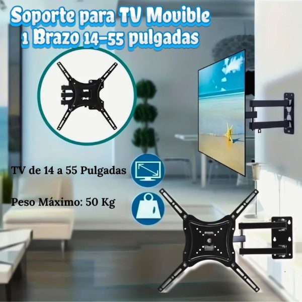 SOPORTE MOVIBLE DE 14 A 55 - Imagen 2