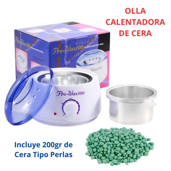 OLLA DEPILADORA MAS 200 GRAMOS D CERA (PRO- MAX100) - Imagen 3