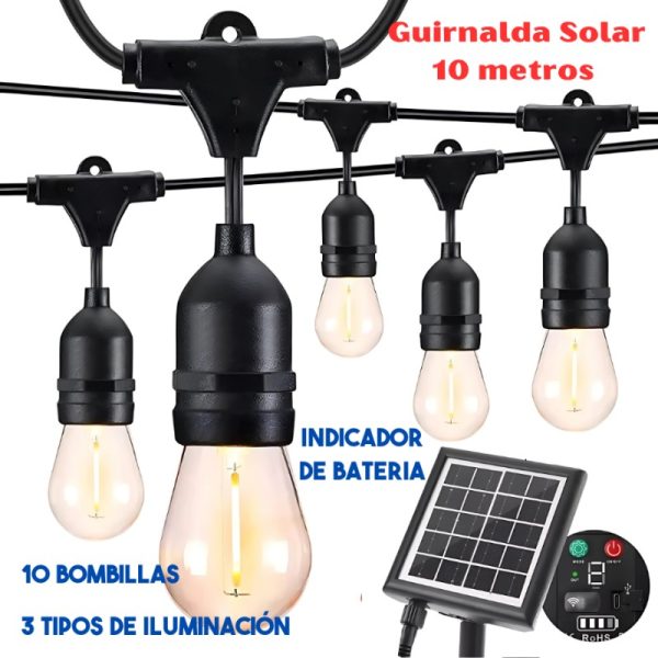 GUIRNALDA SOLAR 10 METROS - Imagen 3