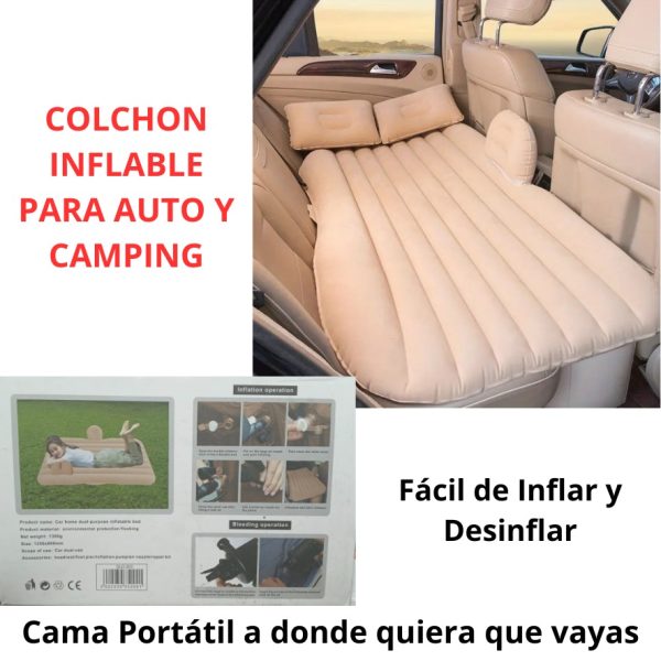 COLCHON INFLABLE PARA AUTO - Imagen 2