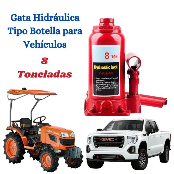 GATA TIPO BOTELLA DE 8 TONELADAS - Imagen 2