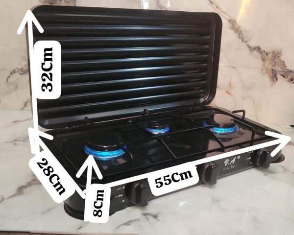 COCINA A GAS 3 HORNILLAS - Imagen 4