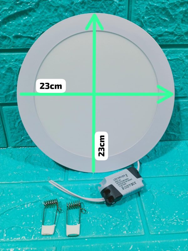 PANEL LED EMPOTRAR REDONDO 18W - Imagen 3