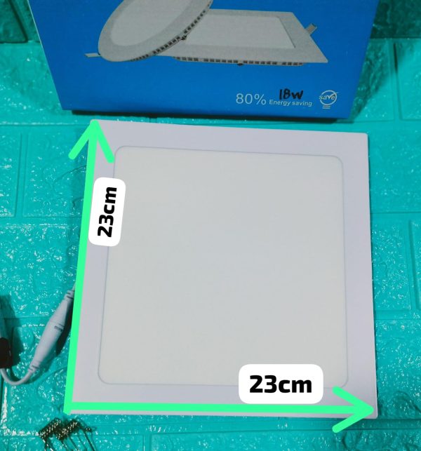 PANEL LED EMPOTRAR 18W CUADRADO - Imagen 3
