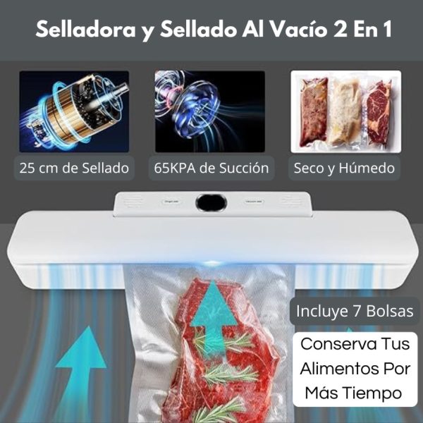 SELLADORA AL VACIO COLOR BLANCO - Imagen 4