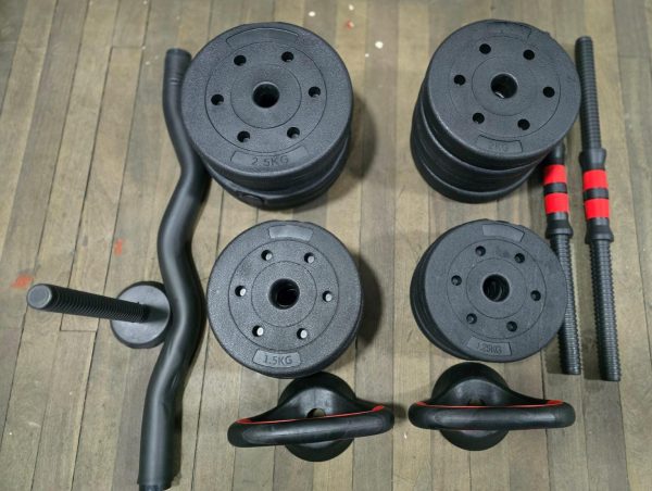 MANCUERNA DE 30 KG CON ACCESORIOS - Imagen 6