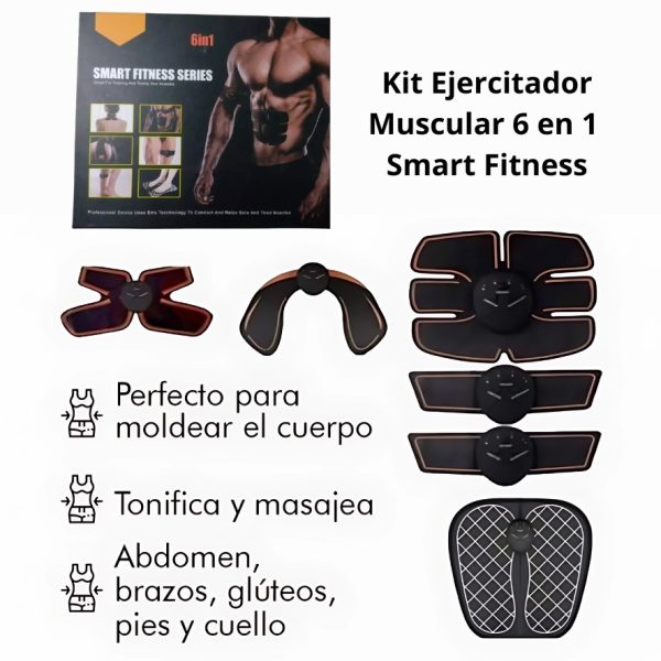 KIT EJERCITADOR MUSCULAR 6 EN 1 SMART FITNESS - Imagen 3