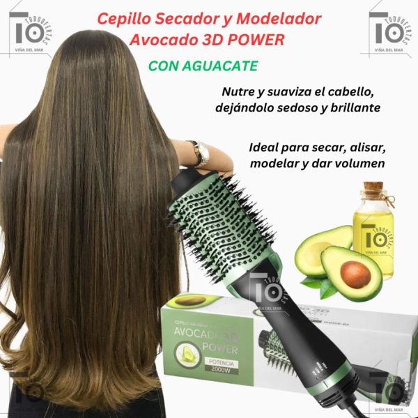 CEPILLO SECADOR 3D POWER  (VERDE)