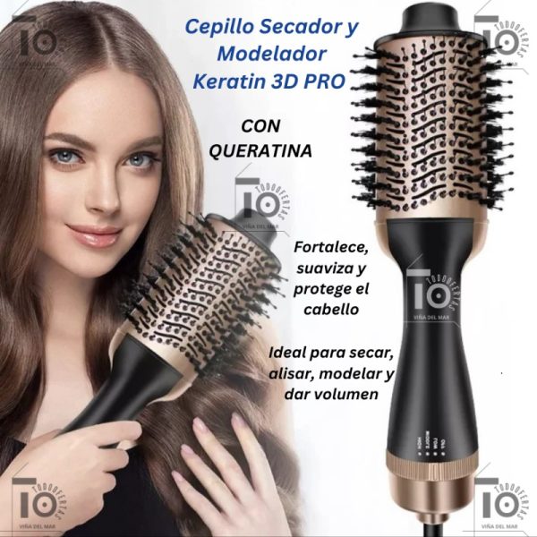 CEPILLO SECADOR 3D POWER  ( DORADO )