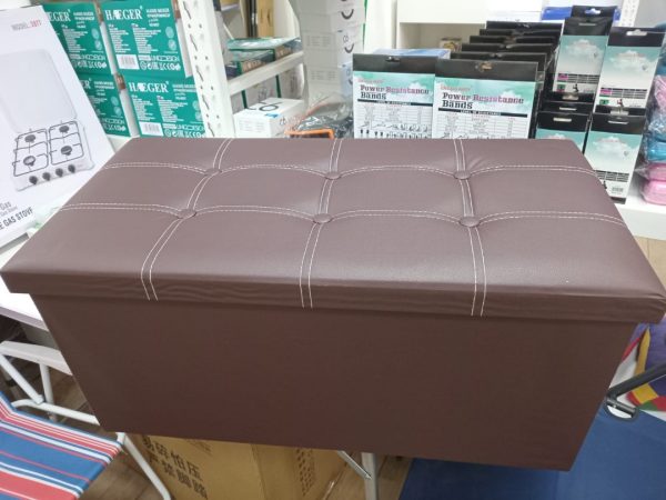 BANQUETA BAUL PLEGABLE DE ECOCUERO - Imagen 6