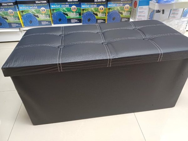 BANQUETA BAUL PLEGABLE DE ECOCUERO - Imagen 7