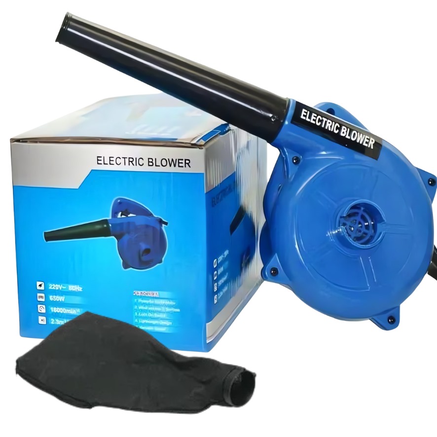 SOPLADOR ELECTRICO CON FUNCION ASPIRADORA 2 EN 1( 650W )