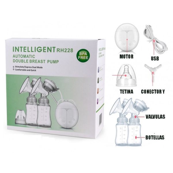 EXTRACTOR DE LECHE ELECTRICO DOBLE PORTATIL - Imagen 6