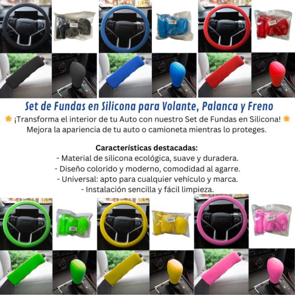 KIT DE SILICONA  ( volante-palanca-freno )