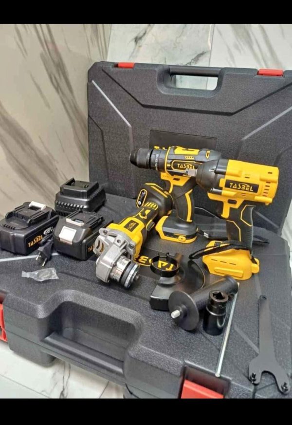 KIT 4 HERRAMIENTAS INALAMBRICAS (TALADRO +ROTOMARTILLO +TALADRO DE IMPACTO - Imagen 9