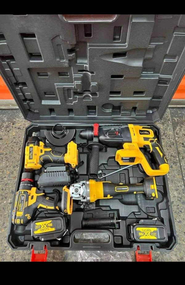 KIT 4 HERRAMIENTAS INALAMBRICAS (TALADRO +ROTOMARTILLO +TALADRO DE IMPACTO - Imagen 12