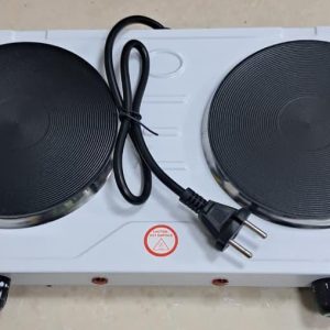 COCINA ELECTRICA 2 HORNILLAS DE PLATO (BLANCA )