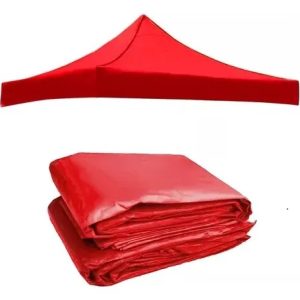 LONA DE TECHO DE TOLDO 3X3 ROJA