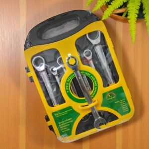 SET DE LLAVES COMBINADAS CON RACHES 7 PIEZAS