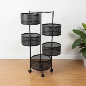 ORGANIZADOR DE FRUTAS Y VERDURAS 5 NIVELES DE METAL – MULTIUSOS