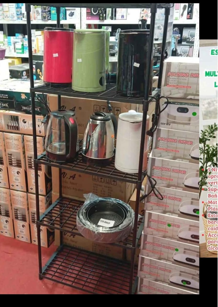 ESTANTE DE PLASTICO 5 NIVELES